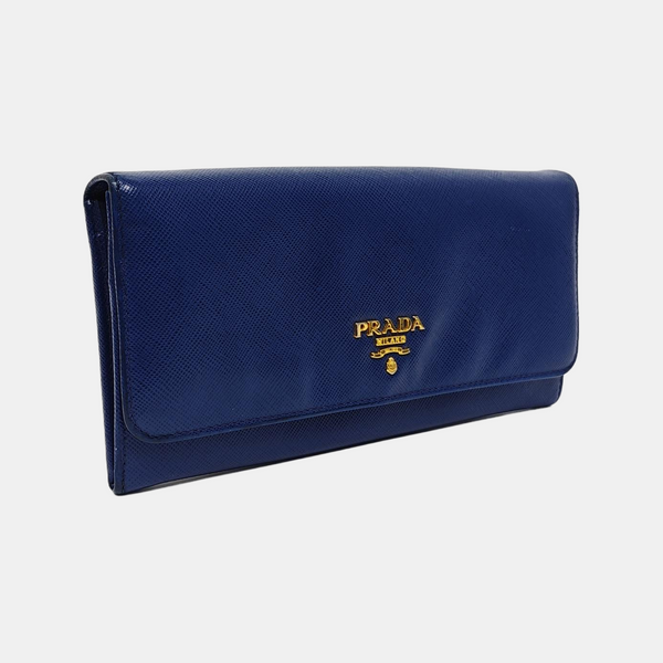 Mini Bag Saffiano Calfskin Blue Wallet