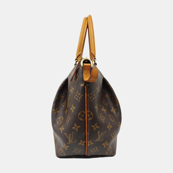 TURENNE MM Monogram Coated Canvas Brown