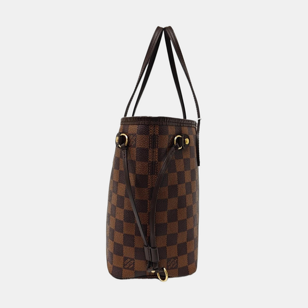 NEVERFULL PM Damier Ebene Coated Canvas Brown