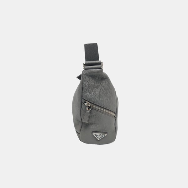 Calfskin Shoulder Bag Gray