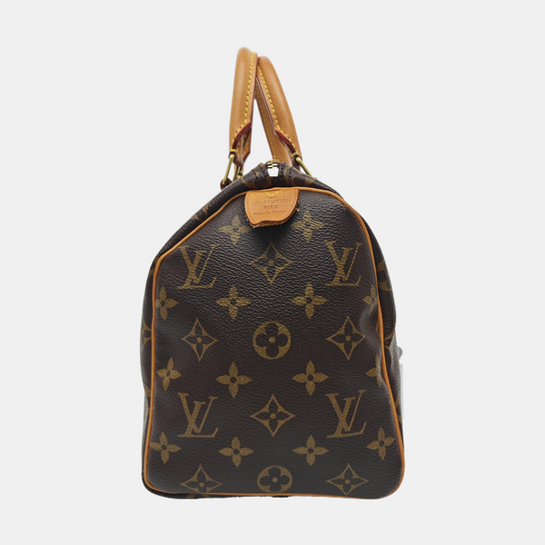 SPEEDY 25 Monogram Coated Canvas Brown