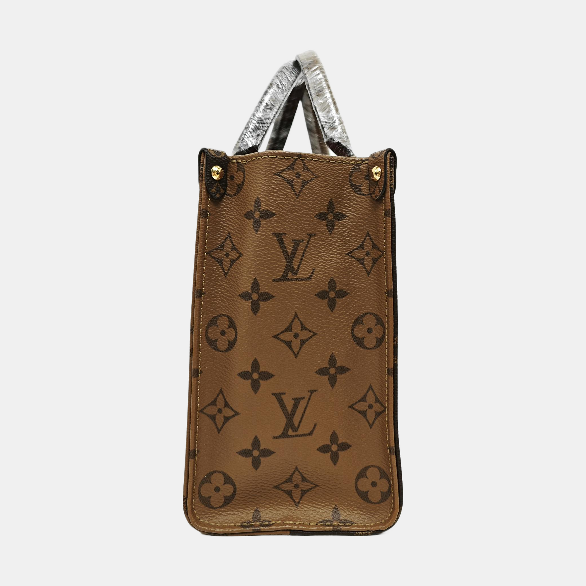 ONTHEGO PM Monogram Coated Canvas Brown