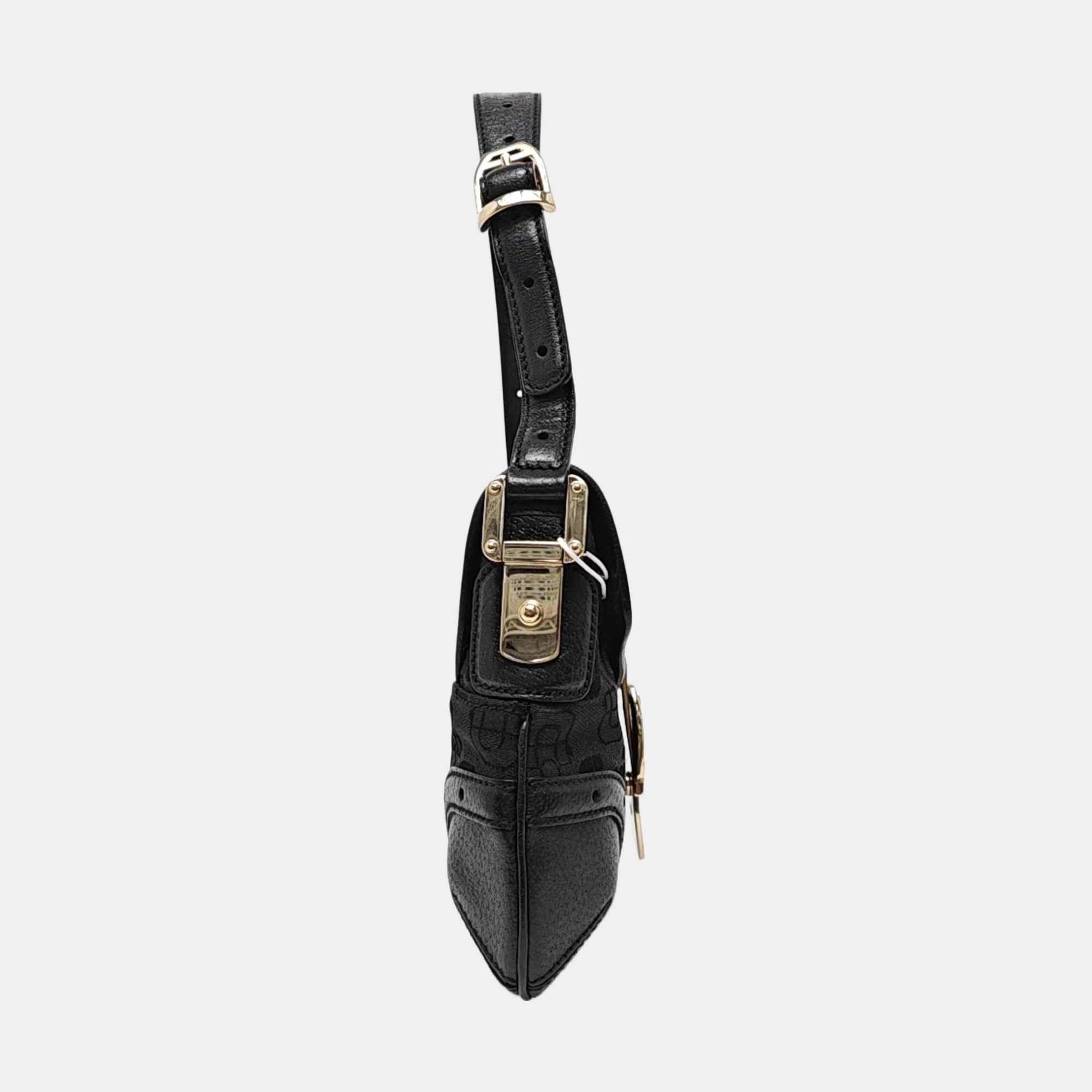 Canvas Top Handle Bag Black