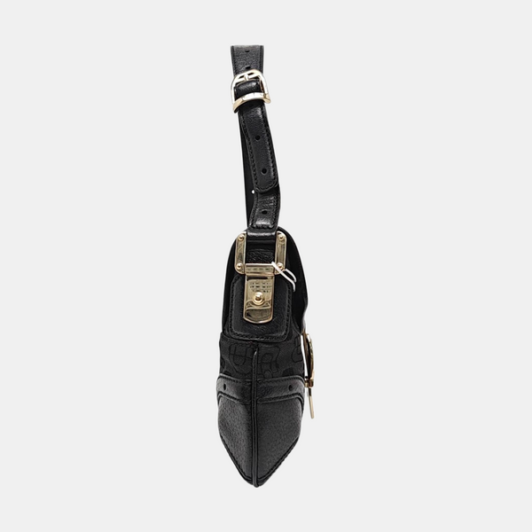 Canvas Top Handle Bag Black