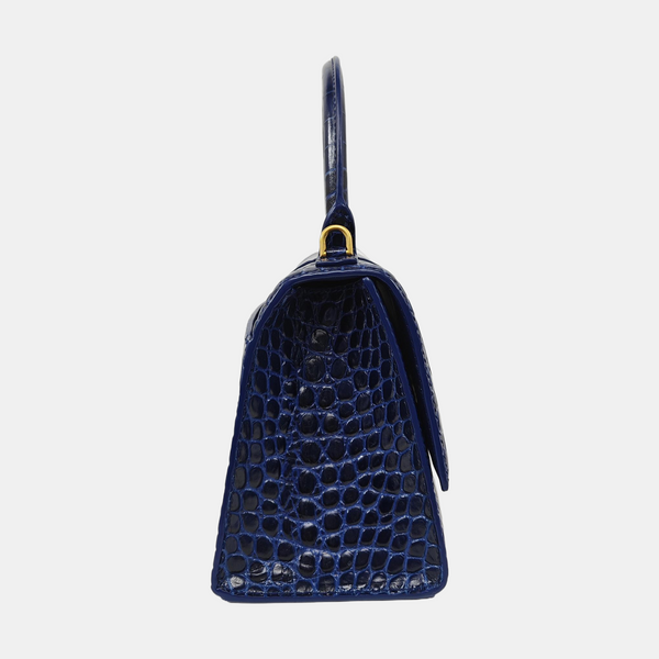 Hourglass S Calfskin Blue