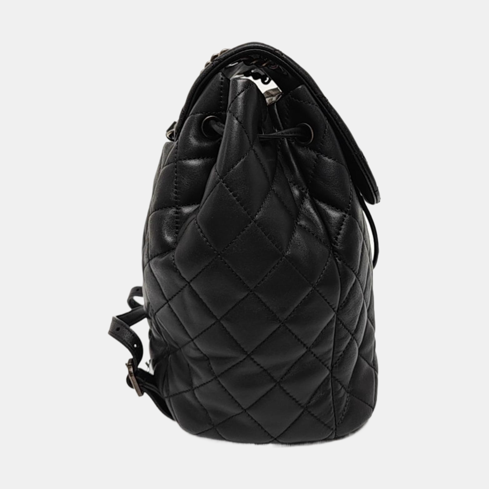 Quilted Lambskin Backpack Black