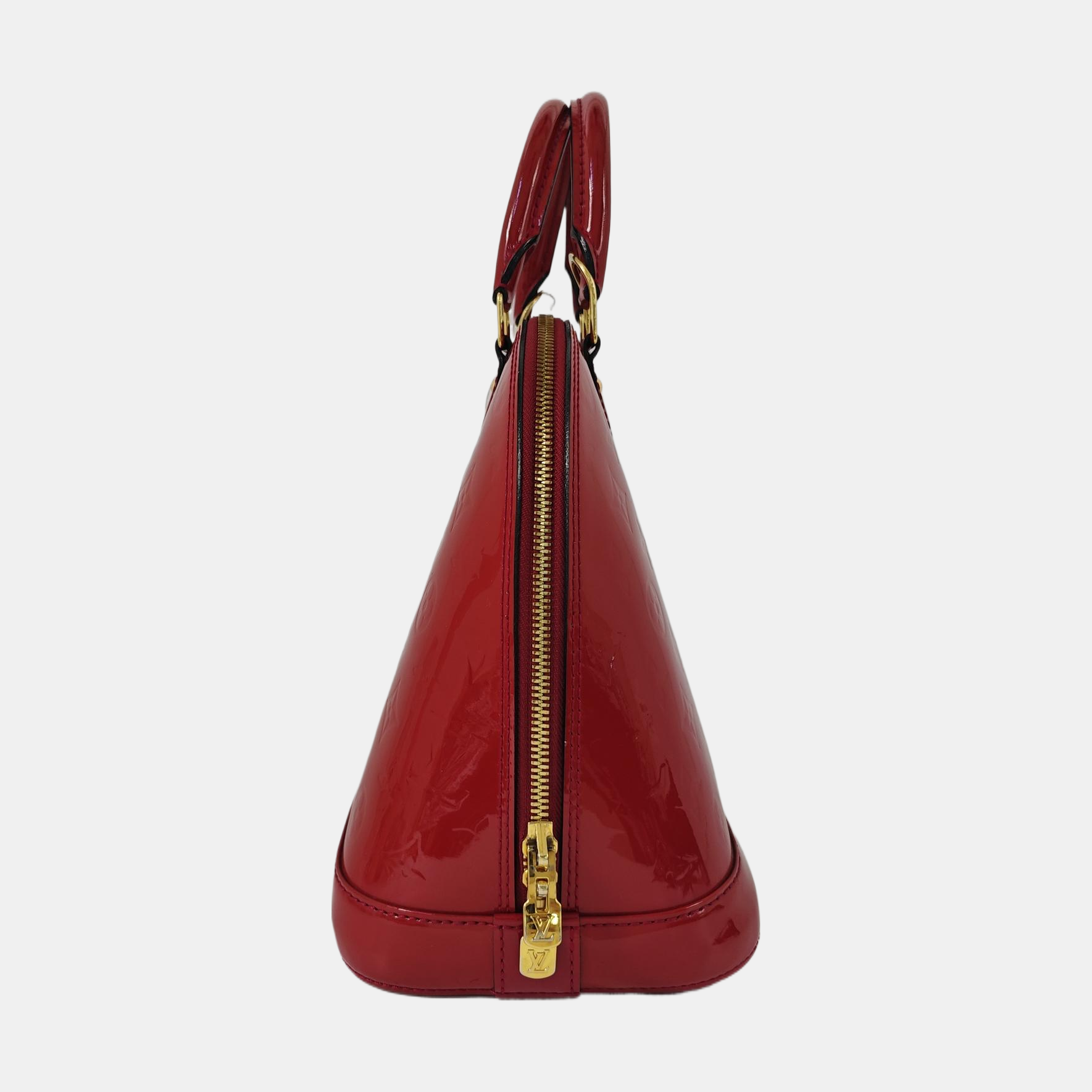 ALMA PM Monogram Patent Leather Red
