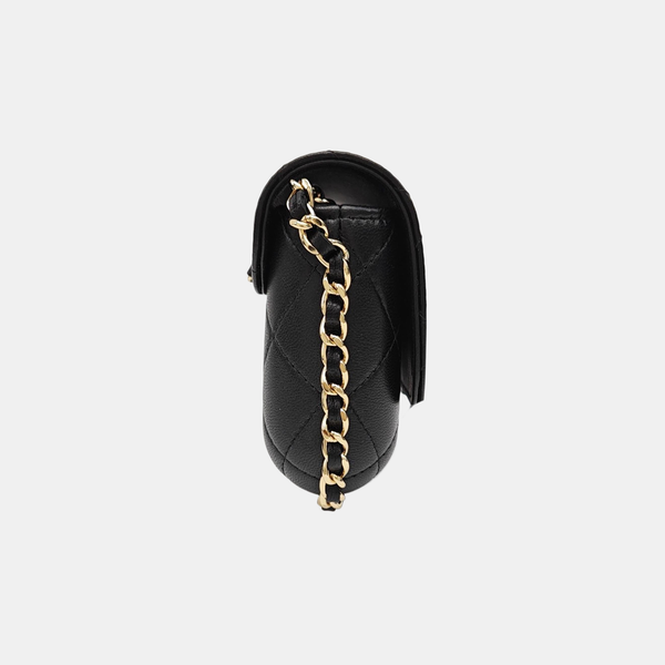 WOC Quilted Lambskin Black