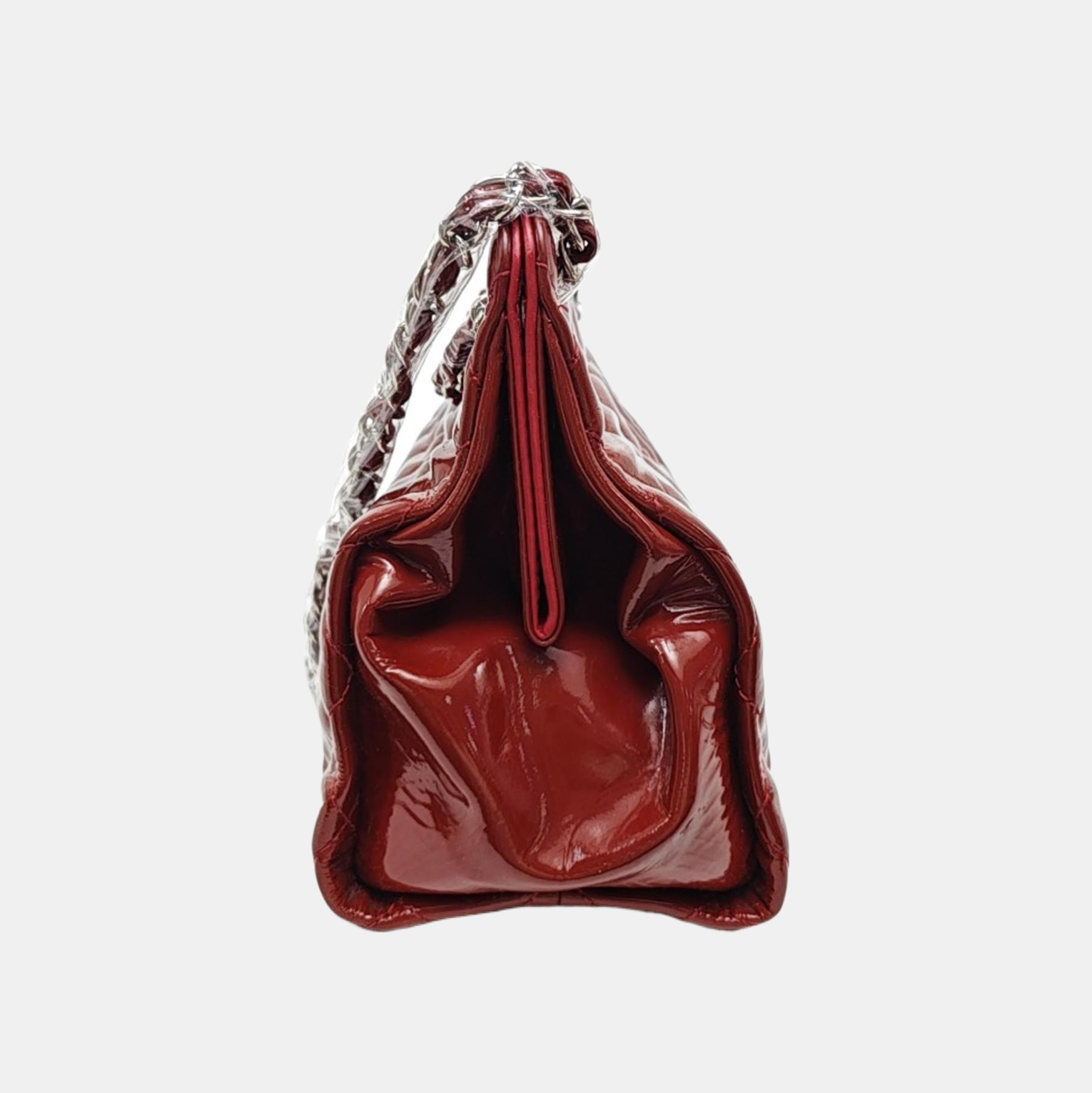 Quilted Calfskin Tote Bag Red