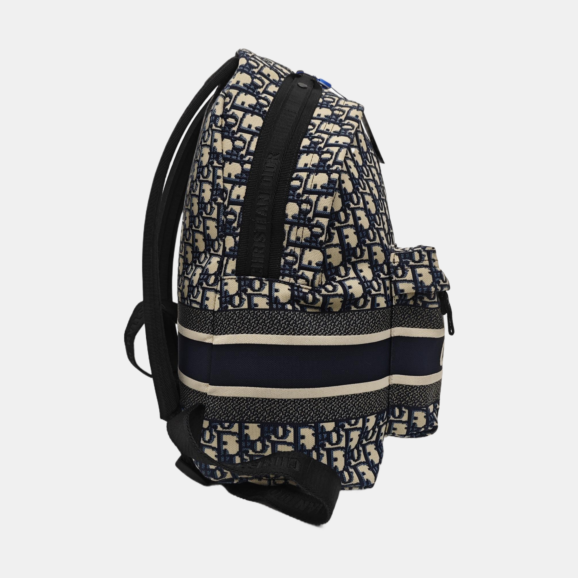 Diortravel Oblique Canvas Blue