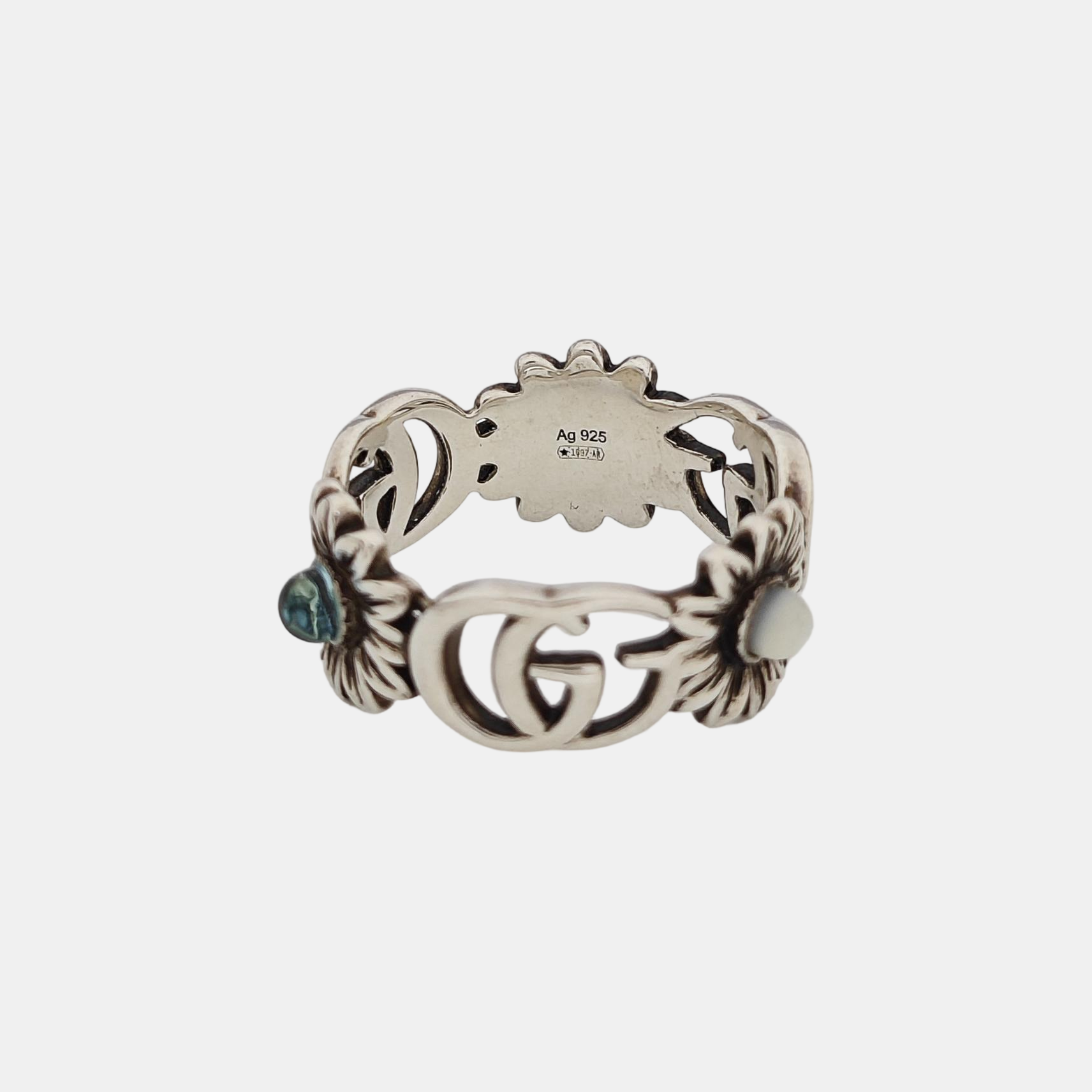 GG Running 925 Sterling Silver Ring EU 55