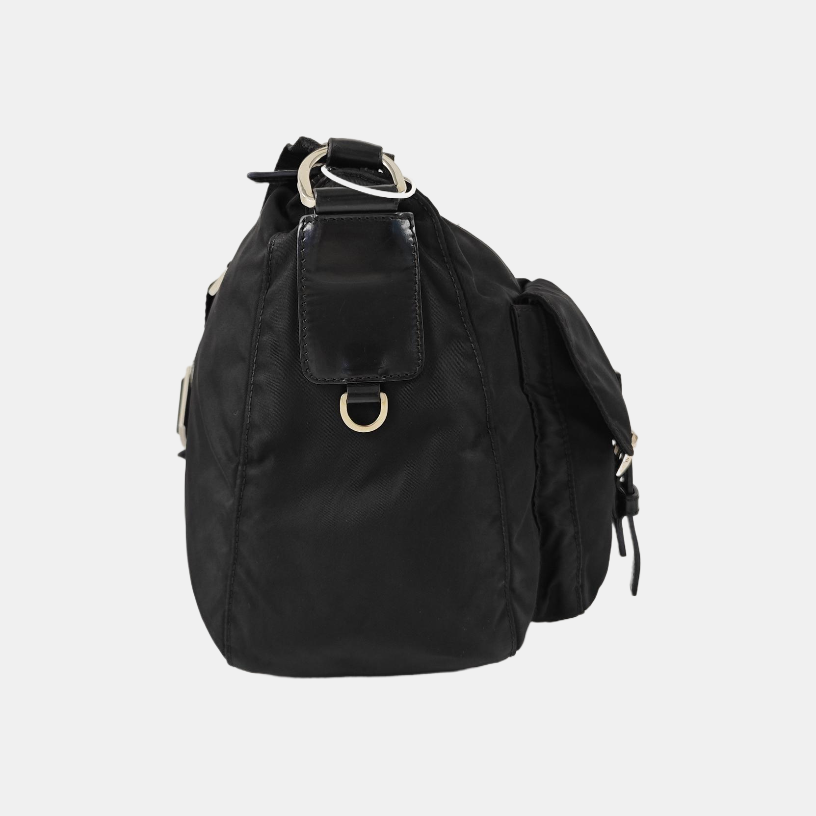 Nylon Crossbody Bag Black