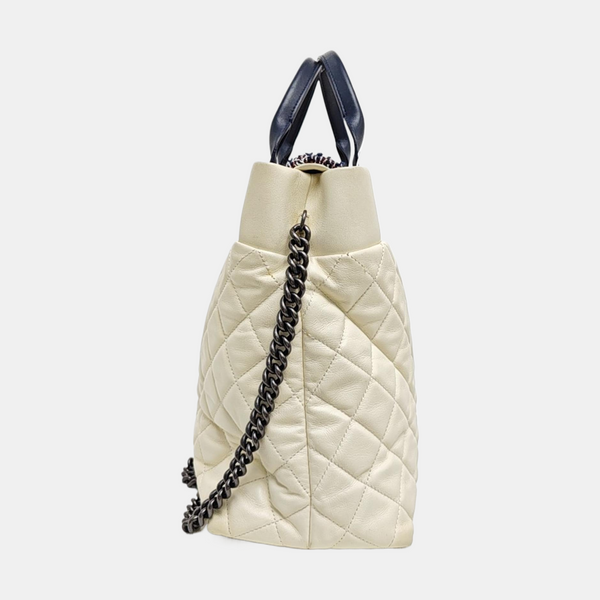 PORTOBELLO Quilted Calfskin White