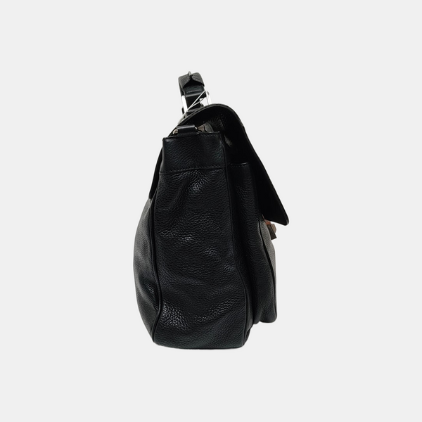 Calfskin Shoulder Bag Black