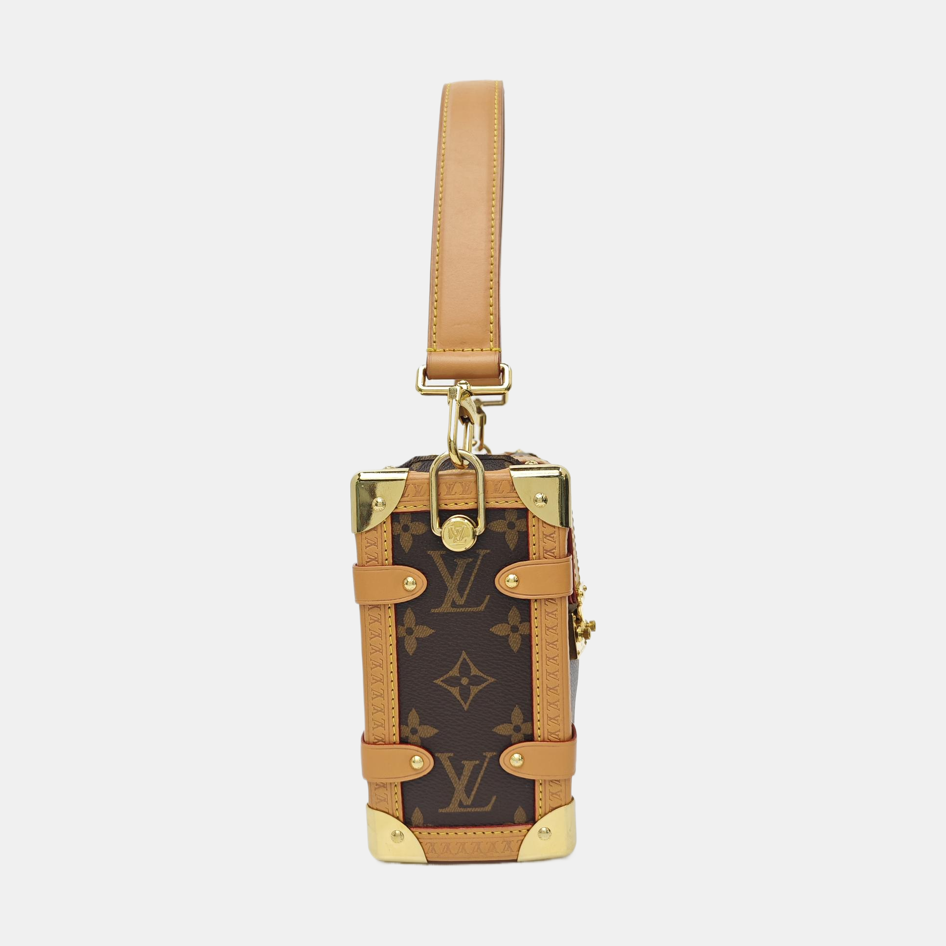 SIDE TRUNK MM Monogram Coated Canvas Brown