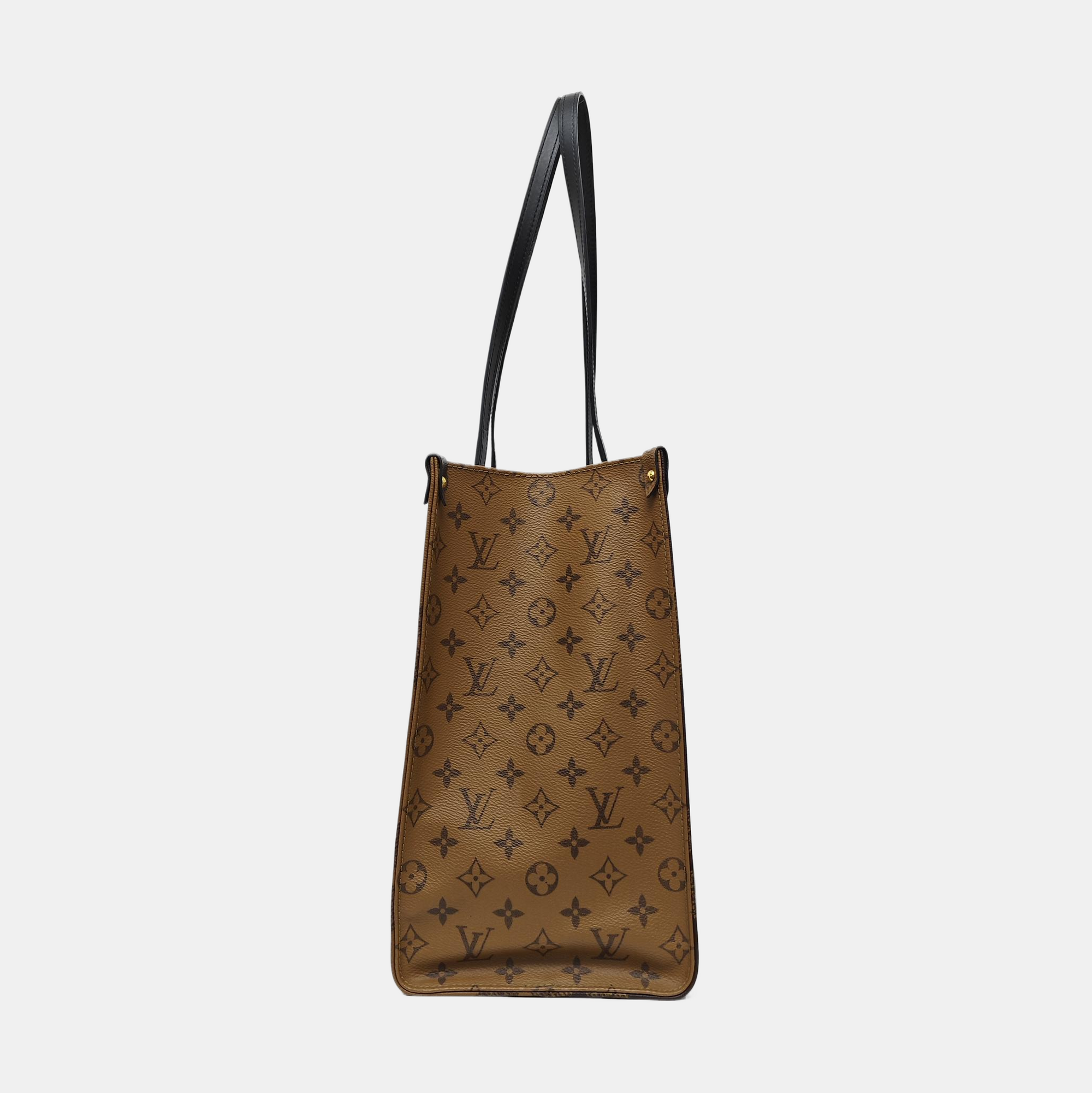 ONTHEGO GM Monogram Coated Canvas Brown