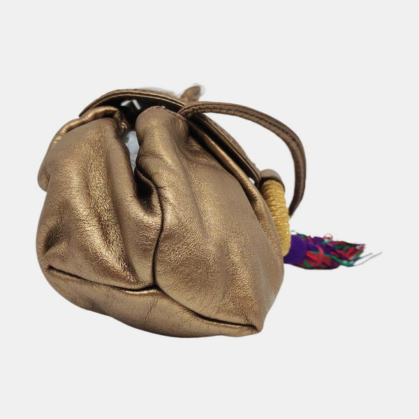 Calfskin Shoulder Bag Brown