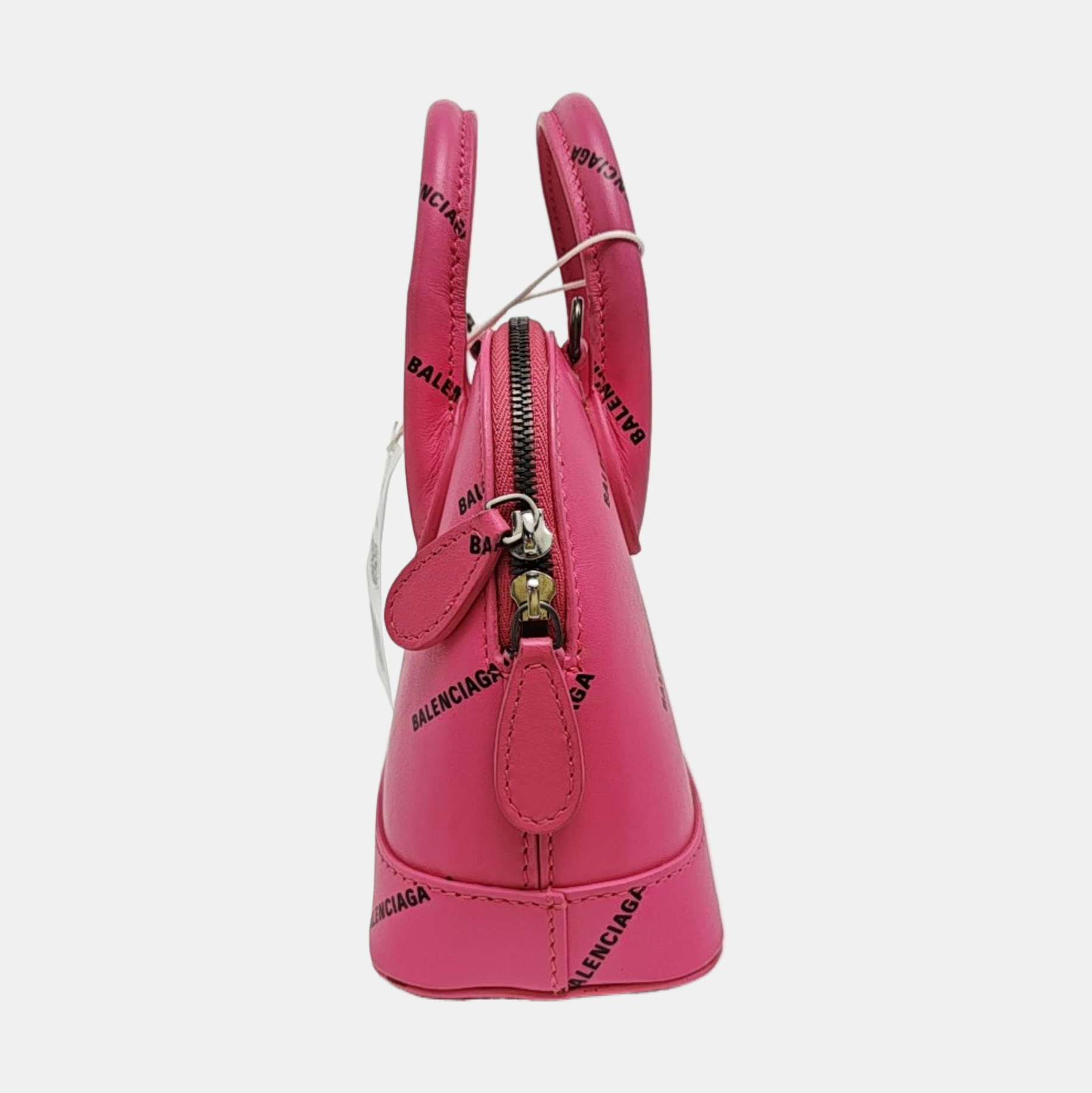 Top Handle Calfskin Red