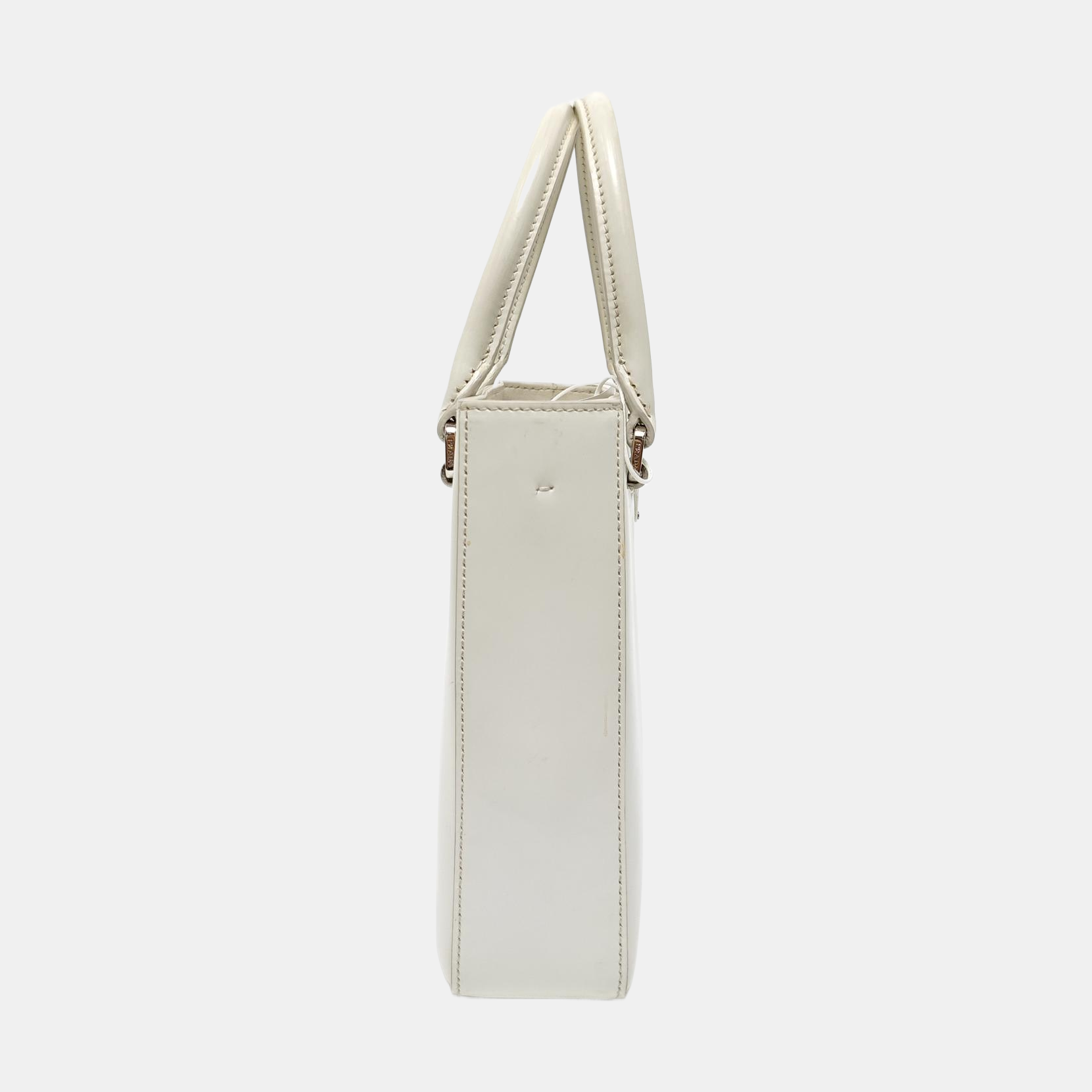 Calfskin Tote Bag Small White