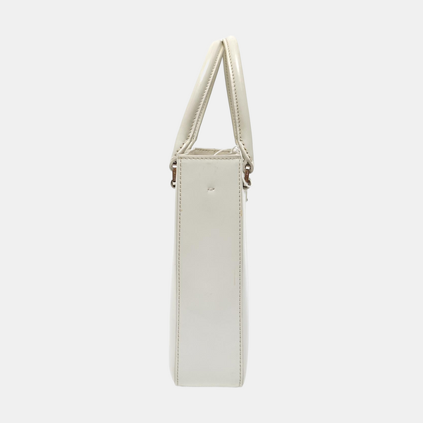 Calfskin Tote Bag Small White