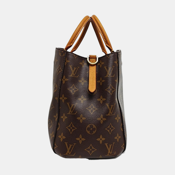 MONTAIGNE Monogram Coated Canvas Brown