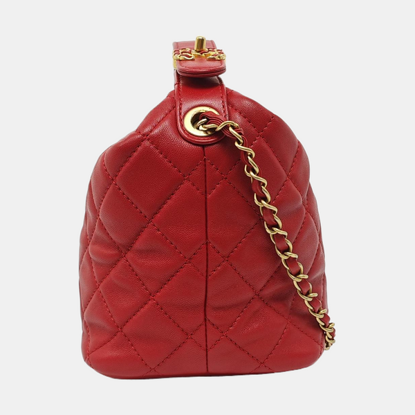 HOBO Quilted Lambskin Red