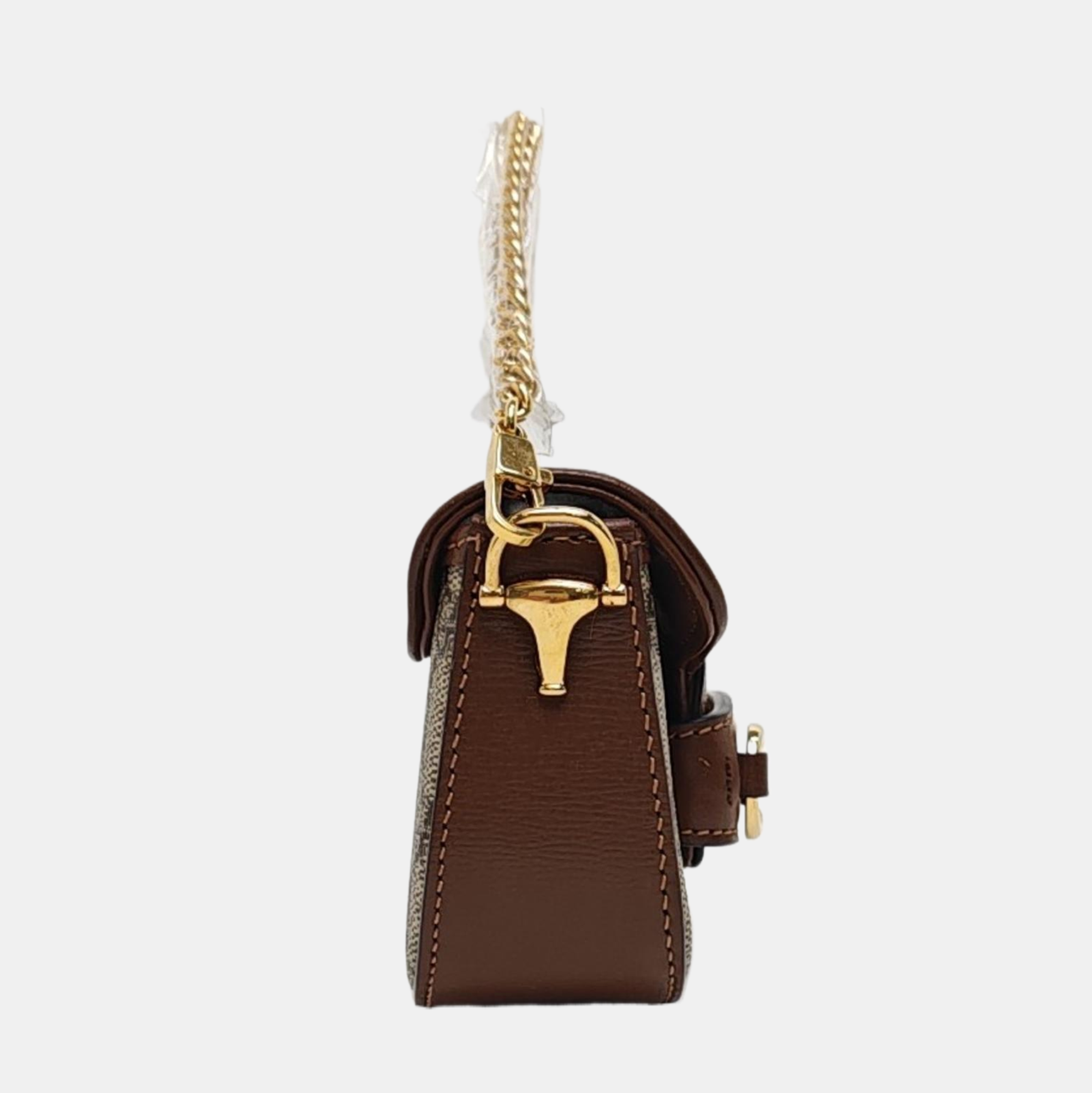 Lona recubierta Monogram Horsebit 1955 Beige