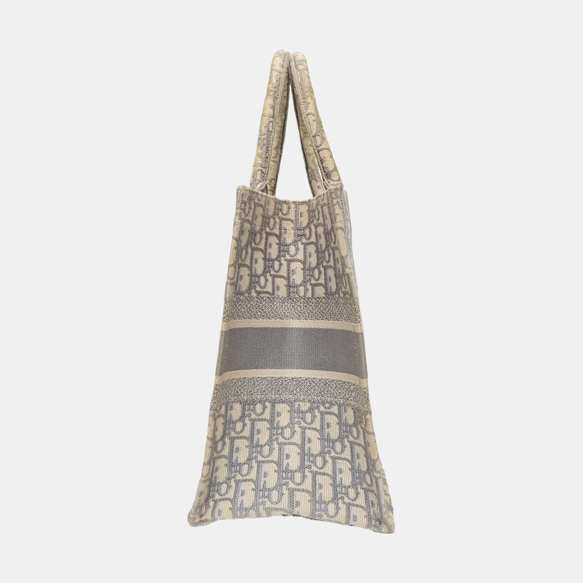 Book Tote Medium Oblique Canvas Gray