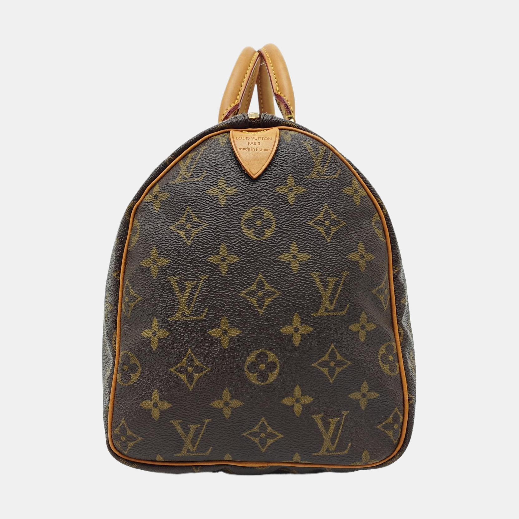 SPEEDY 30 Monogram Coated Canvas Brown