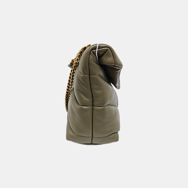 PUFFER TOY Mini Quilted Lambskin Green