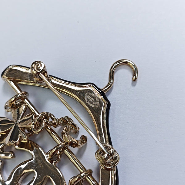 Metal Gold Brooch
