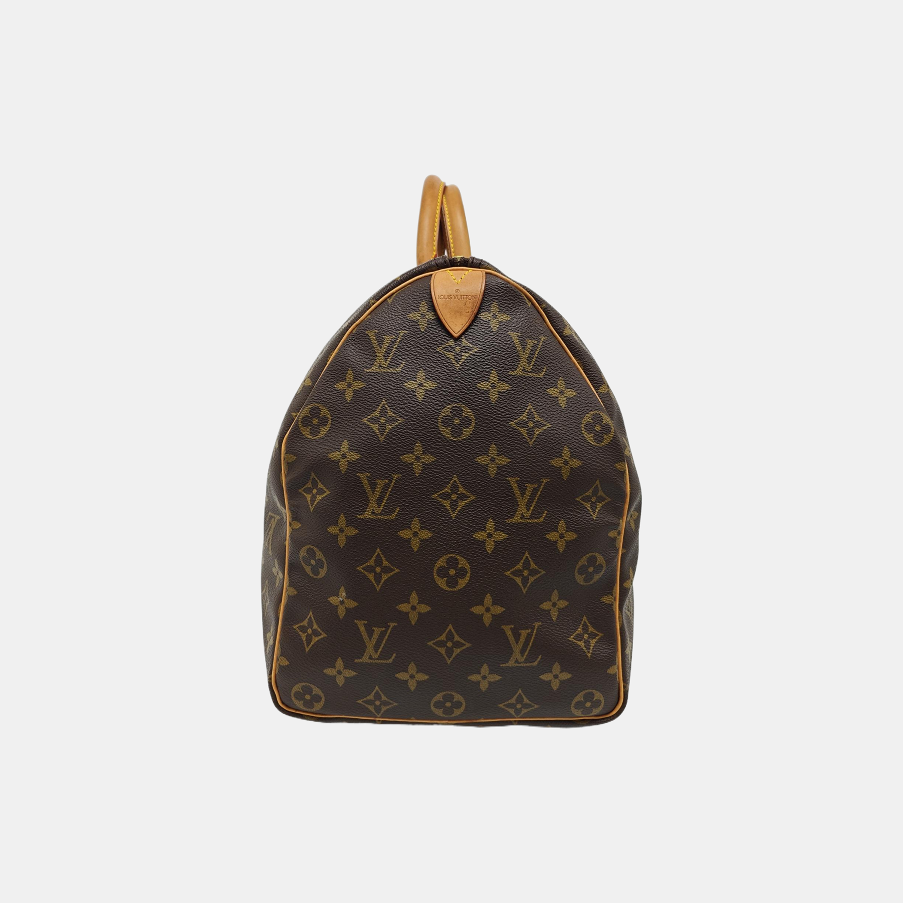 KEEPALL 45 Monogram Coated Canvas Brown