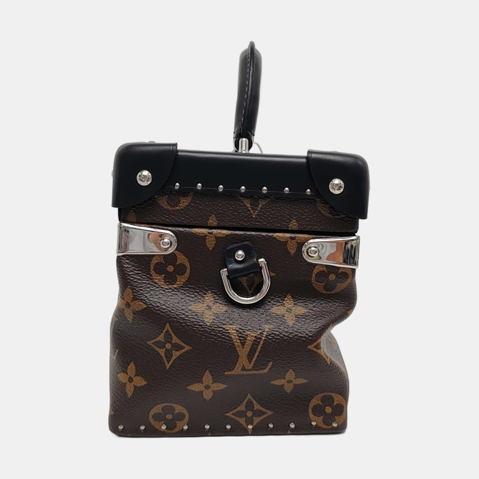 Monogram Coated Canvas Shoulder Bag Brown