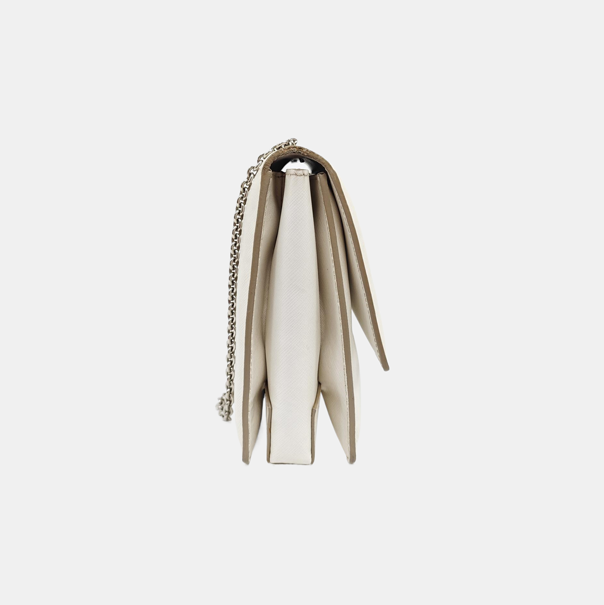 Calfskin Crossbody Bag White