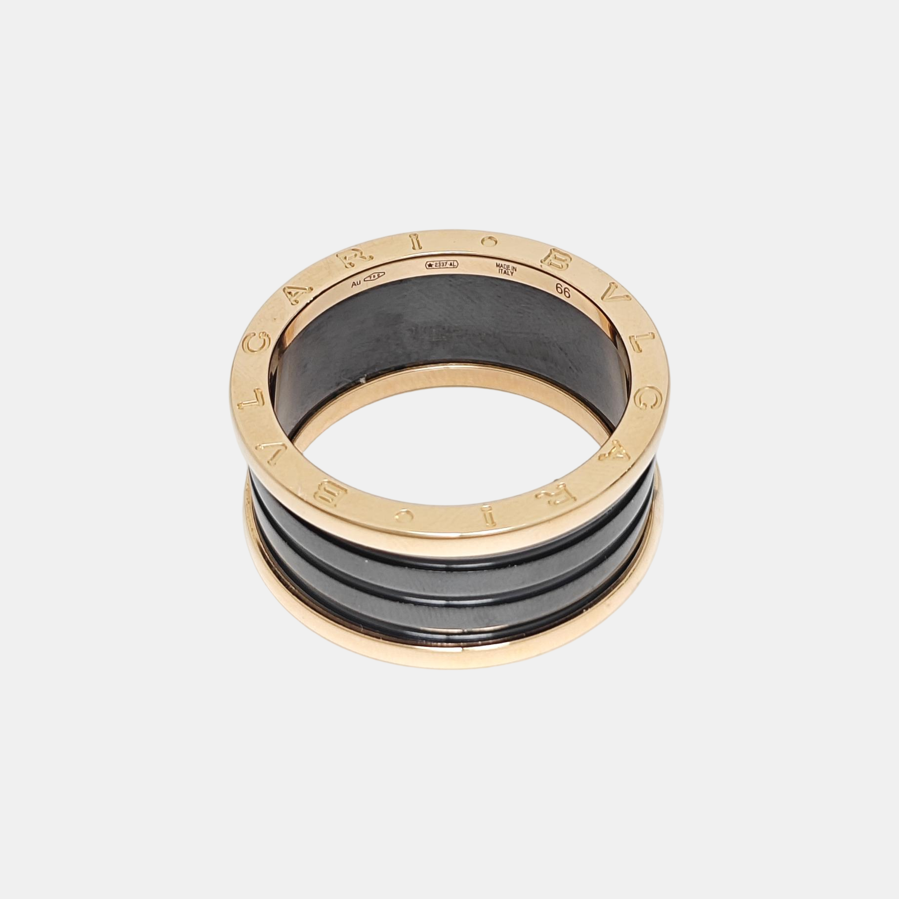B.ZERO1 18k Rose Gold Ring EU 66