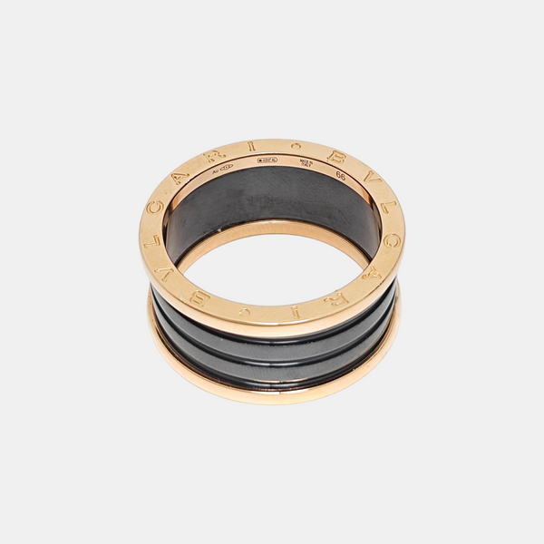 B.ZERO1 18k Rose Gold Ring EU 66