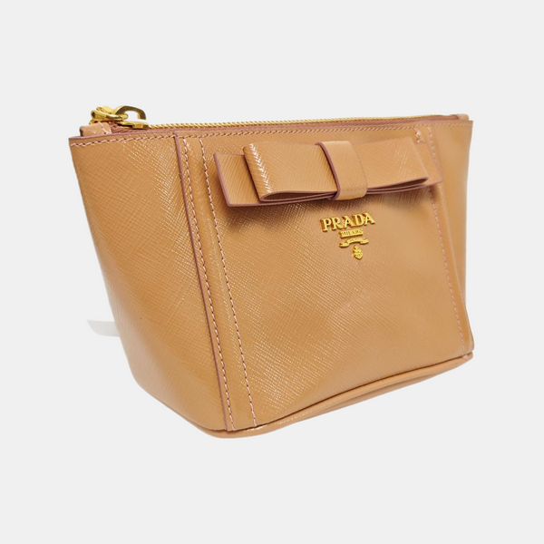 Calfskin Clutch Beige
