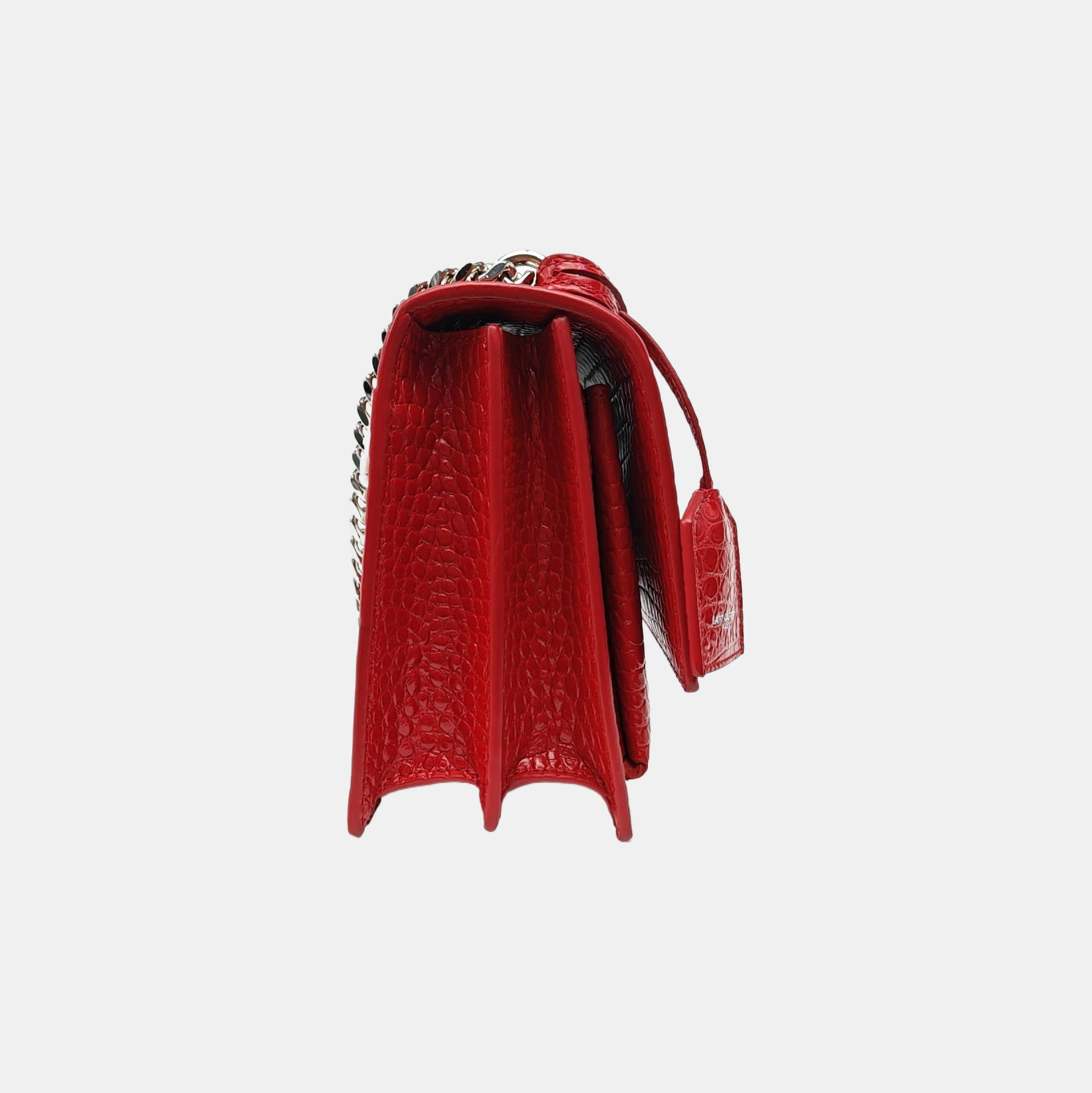 SUNSET Medium Calfskin Red