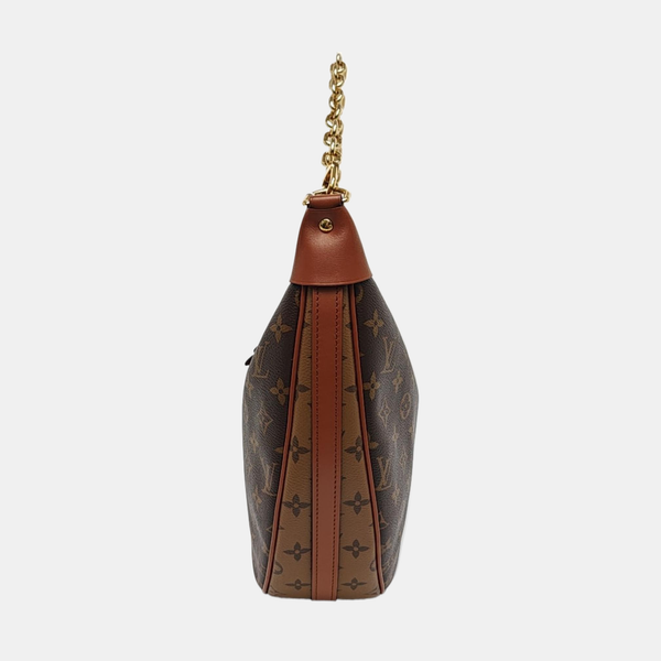 LOOP HOBO Monogram Coated Canvas Brown