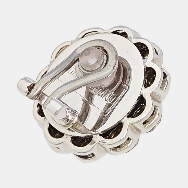 Metal Silver Clip On Earrings