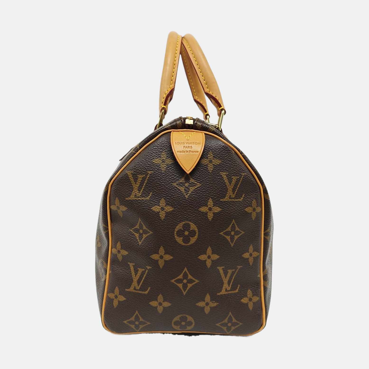 Authenticated pre-owned  SPEEDY 25 Monogram Coated Canvas Brown - Shoulder Bag at Looply