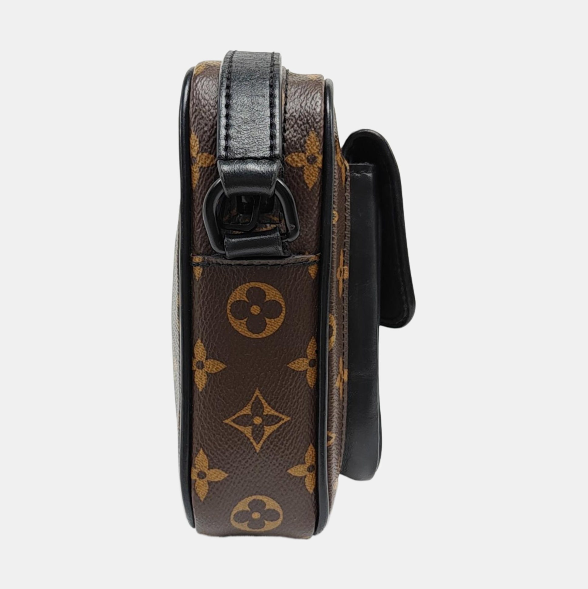 CHRISTOPHER Monogram Coated Canvas Brown