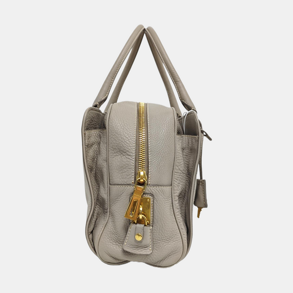 Calfskin Tote Bag Gray