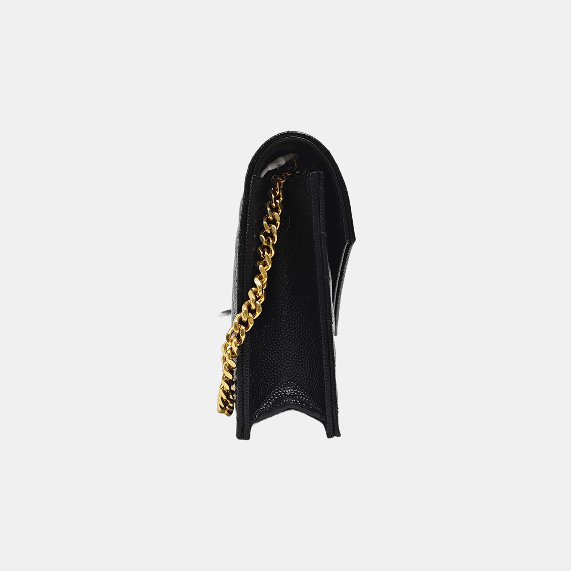 MONOGRAM Chevron Calfskin Black
