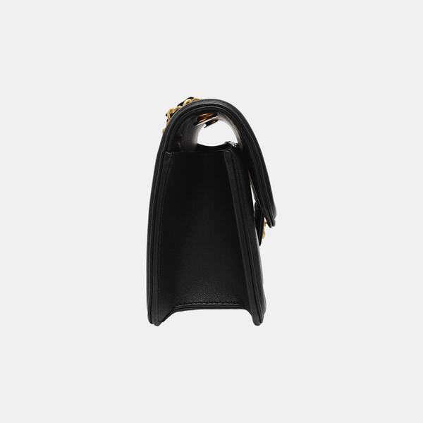 Quilted Calfskin Shoulder Bag Mini Black