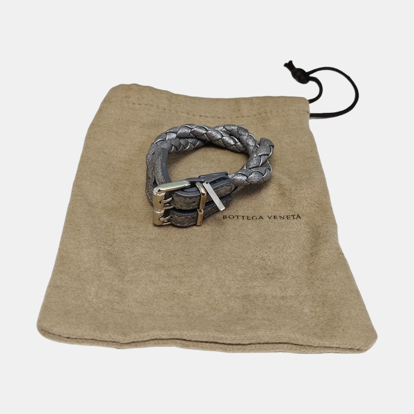 Leather Gray Bangle
