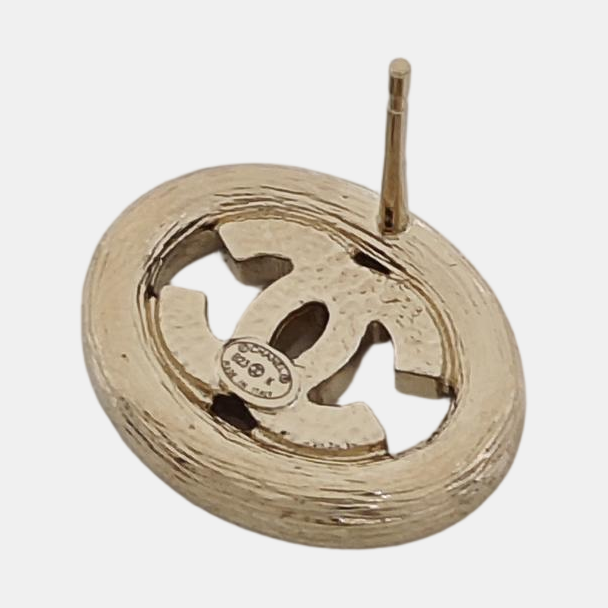 Metal Gold Stud Earrings