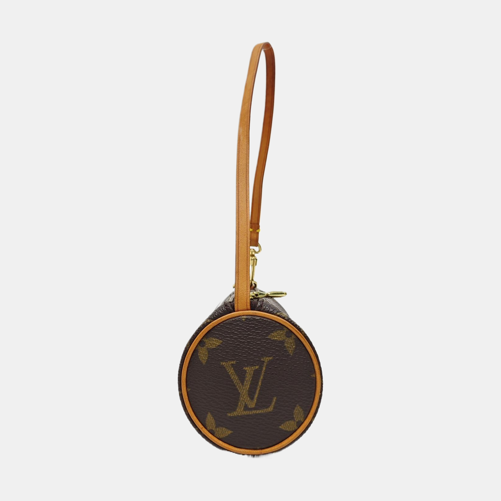 PAPILLON Mini Monogram Coated Canvas Brown