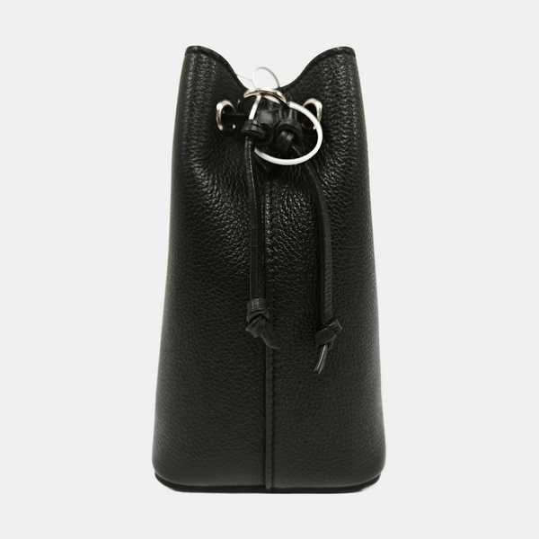 Authenticated pre-owned  LOCKME Nano Calfskin Black - Bucket Bag at Looply