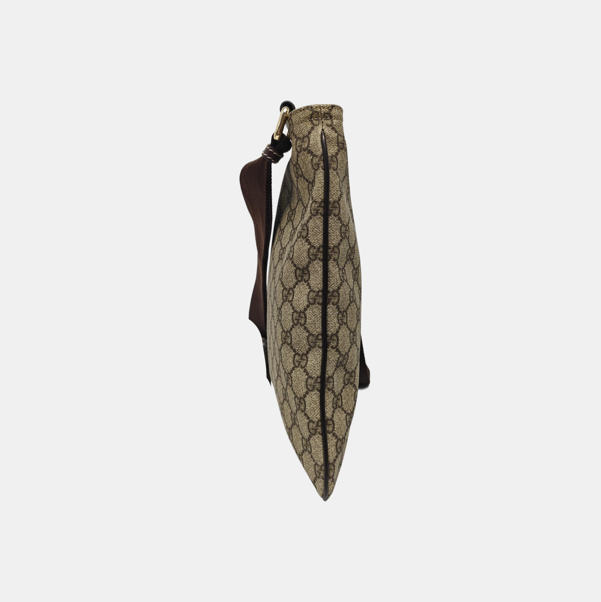 Monogram Coated Canvas Crossbody Bag Black